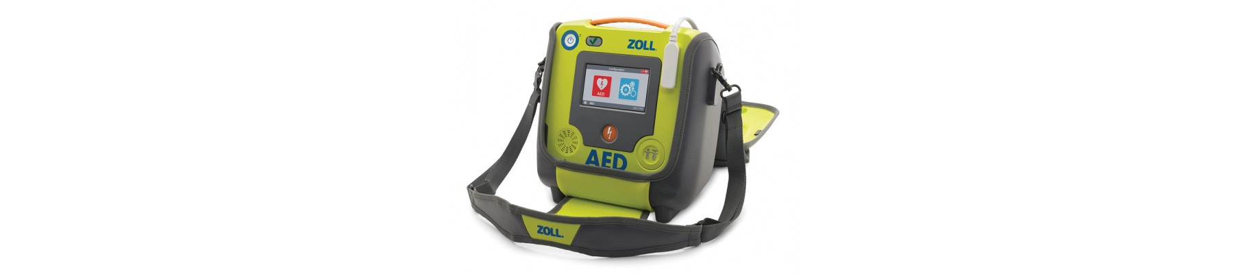 Sacoche pour défibrillateur pour ZOLL AED 3 ouverte