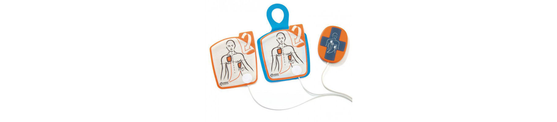 Electrodes adultes avec Capteur RCP pour Cardiac Science Powerheart G5