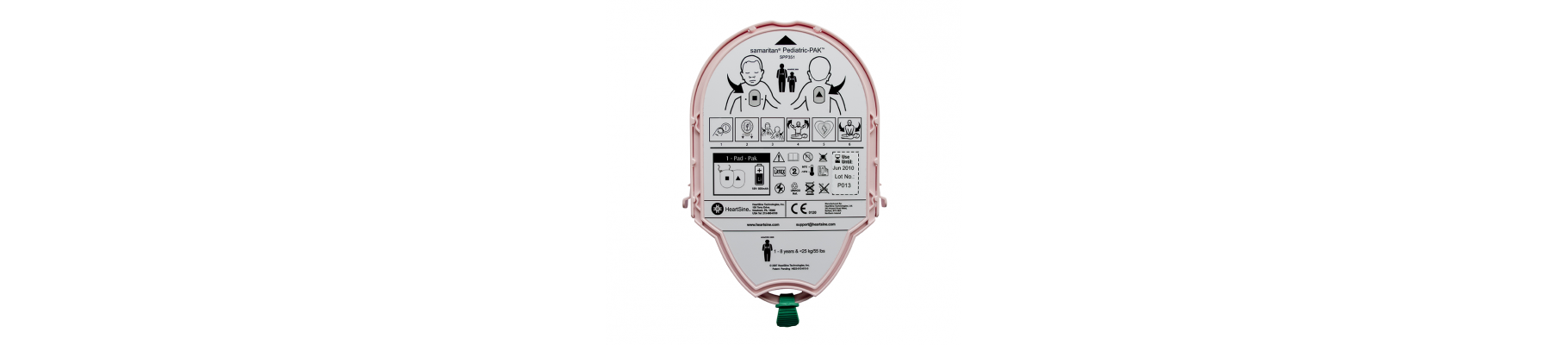 Electrodes pédiatriques PediPak - Heartsine Samaritan PAD